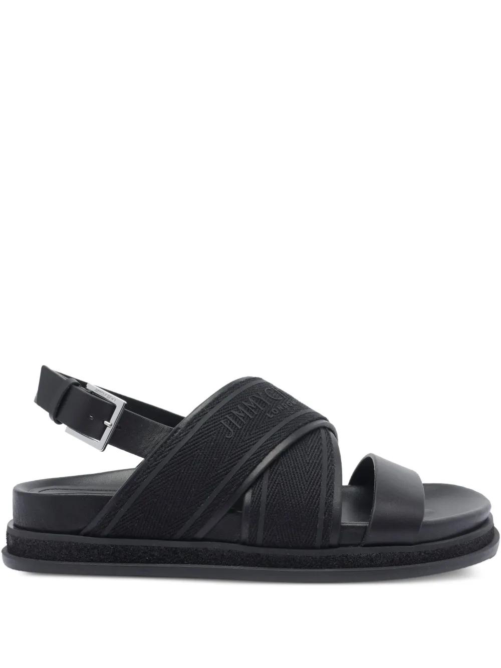 Jimmy Choo Joa Sandals in Black | Lyst
