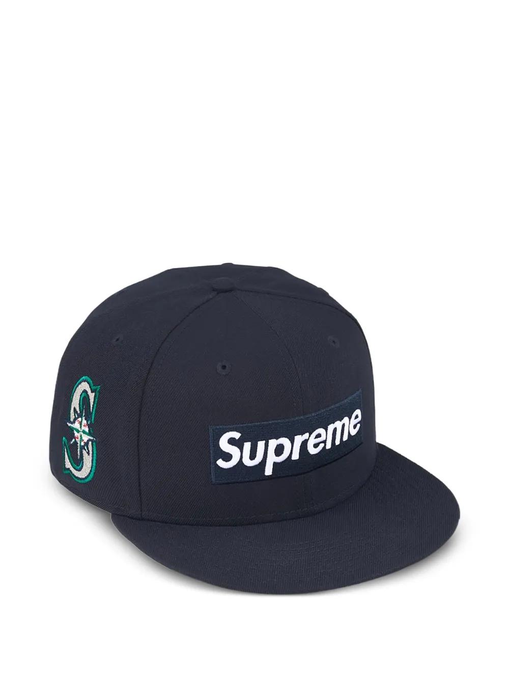 帽子 Supreme MLB Teams Box Logo New Era Navy Supreme Mlb Teams Box Logo New Era Cap in Blue | Lyst UK