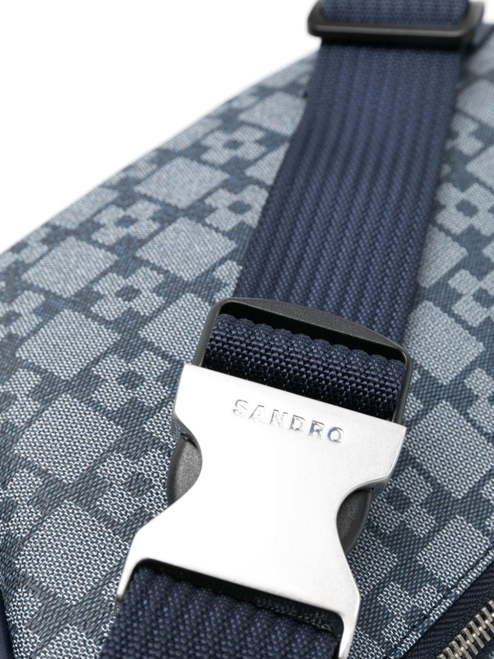 Sandro Patterned-jacquard Belt Bag in Blue for Men | Lyst