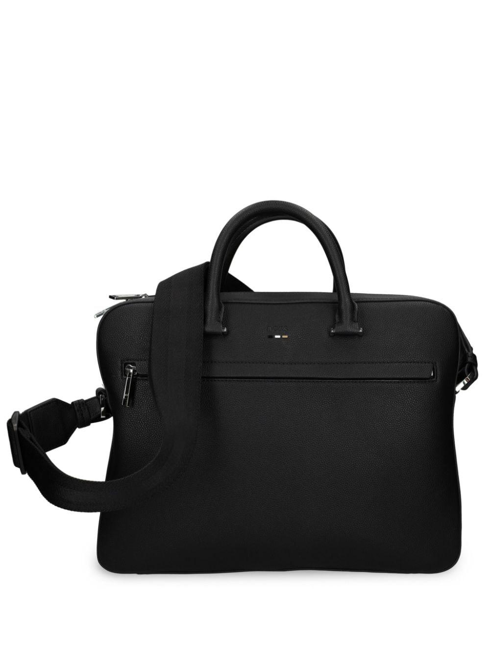 BOSS Logo-Deed Laptop Bag in Black for Men | Lyst