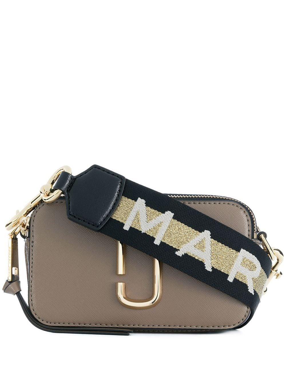 Marc Jacobs Leather Snapshot Mj Cross Body Bag in French Grey (Grey ...