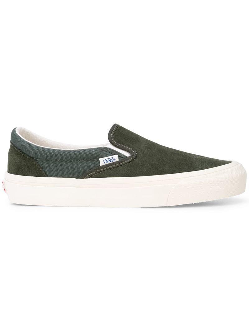 Green slip on vans Clearance