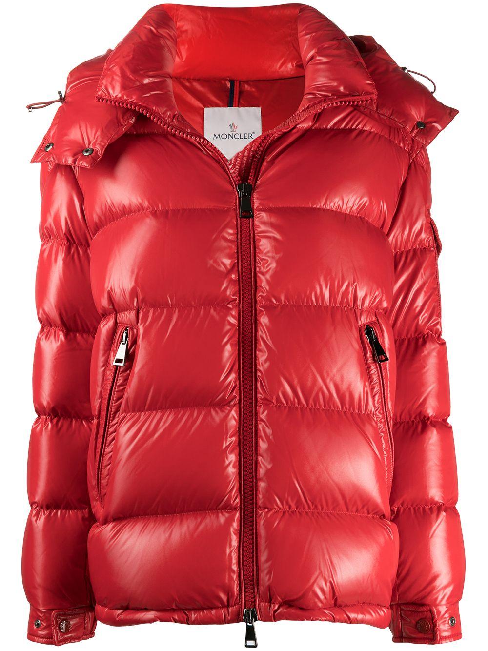 Moncler Synthetic Maire Quilted Down Puffer Jacket in Scarlet Red (Red) |  Lyst