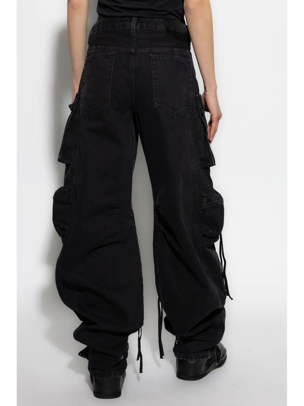 THE ATTICO◆カットアウト カーゴ ワイドジーンズ デニム The Attico Fern ワイドカーゴジーンズ | ブルー | FARFETCH JP