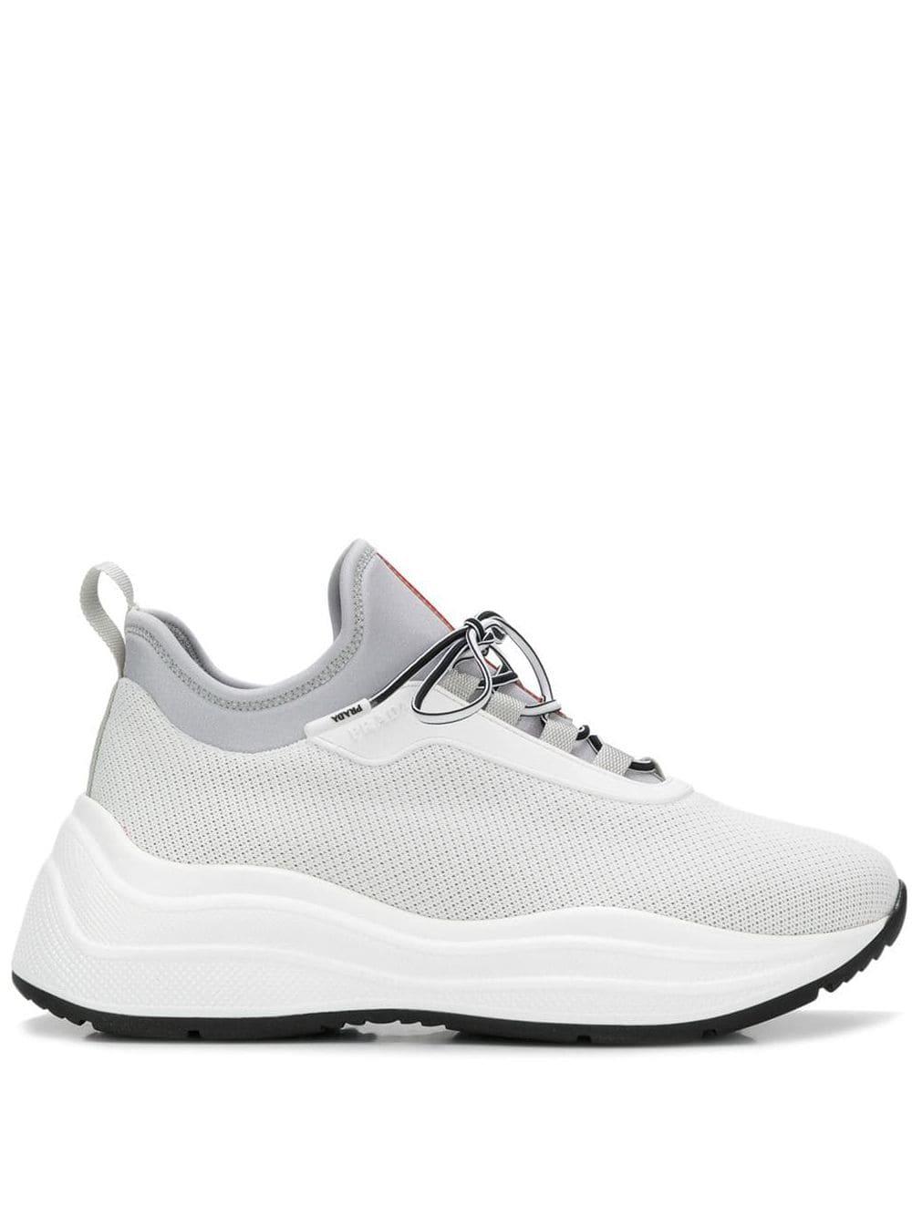 prada white mesh sneakers