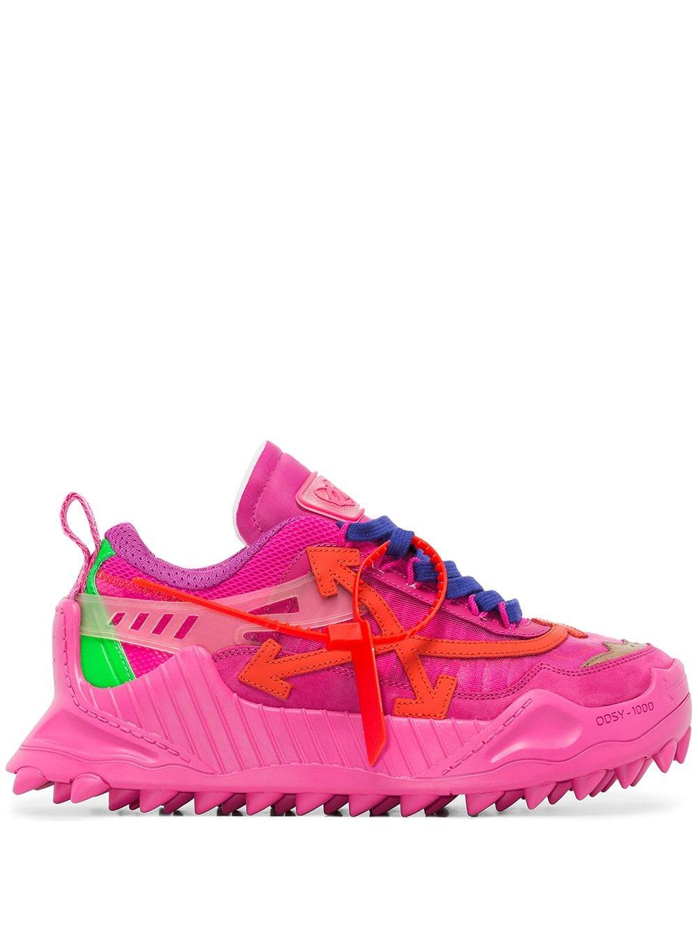 Off-White c/o Virgil Abloh Pink Odsy 1000 Ridged Soles Sneakers | Lyst