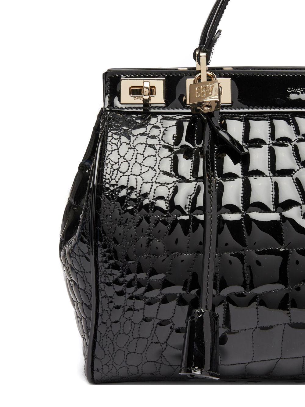 Giambattista Valli Crocodile-embossed Tote Bag in Black | Lyst