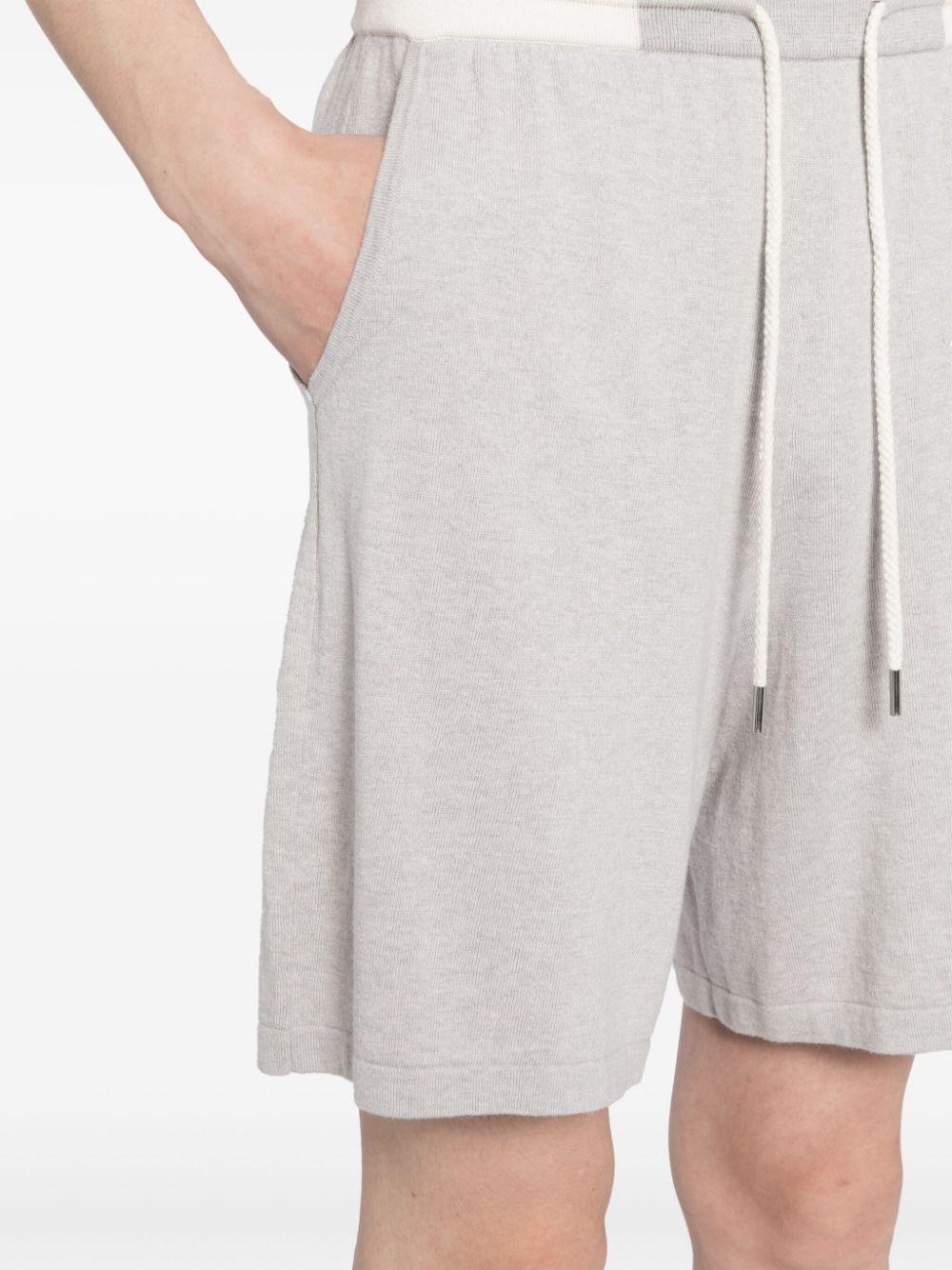Colombo cashmere track shorts - Blue