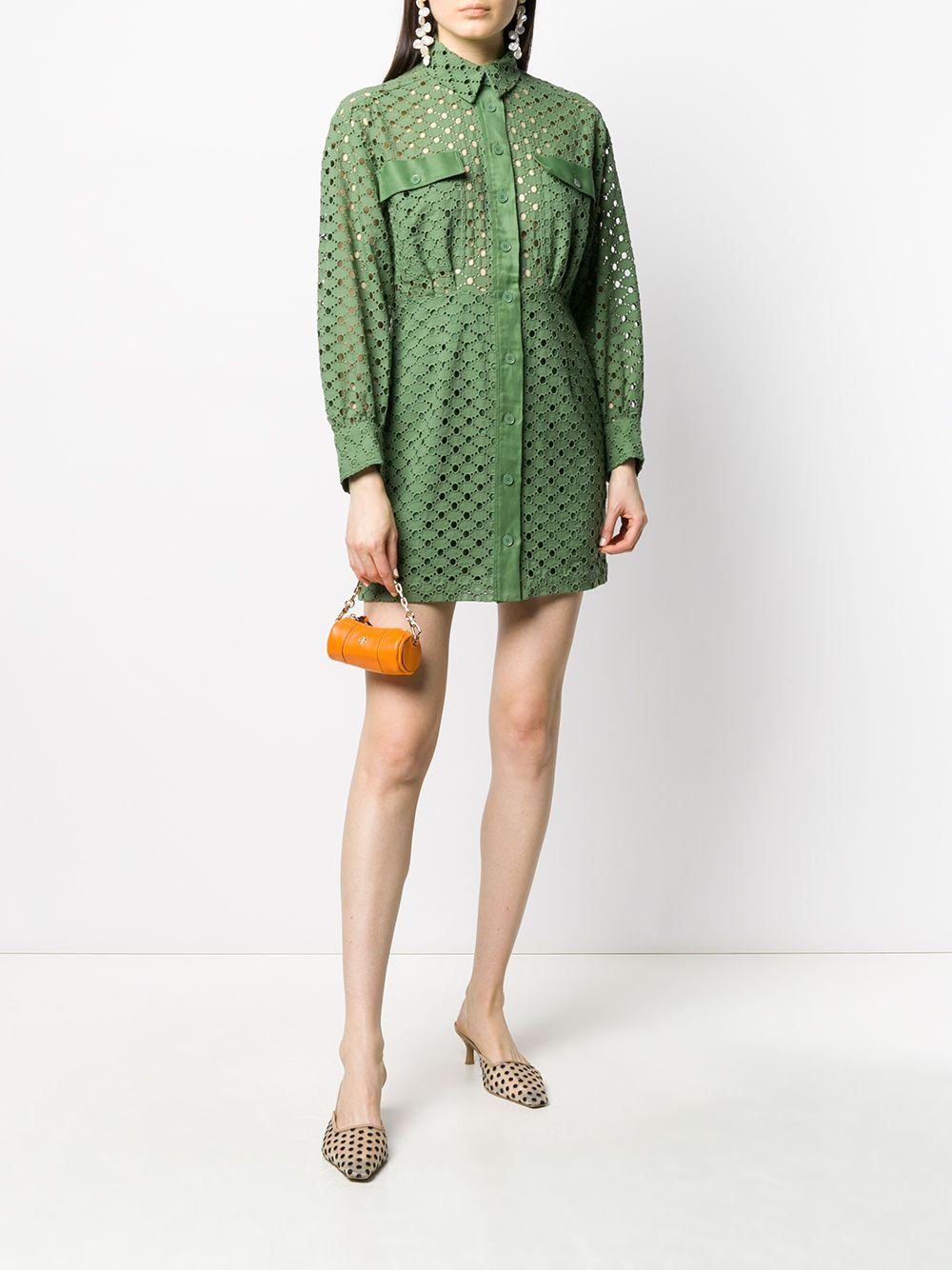 Robe courte Shera en crochet Sandro en coloris Vert | Lyst