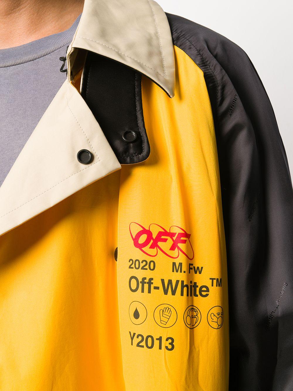 Trench jaune Industrial Off-White c/o Virgil Abloh pour homme en coloris  Jaune | Lyst