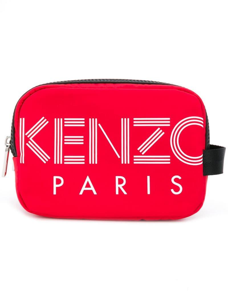 Trousse de toilette à logo KENZO pour homme en coloris Rouge | Lyst