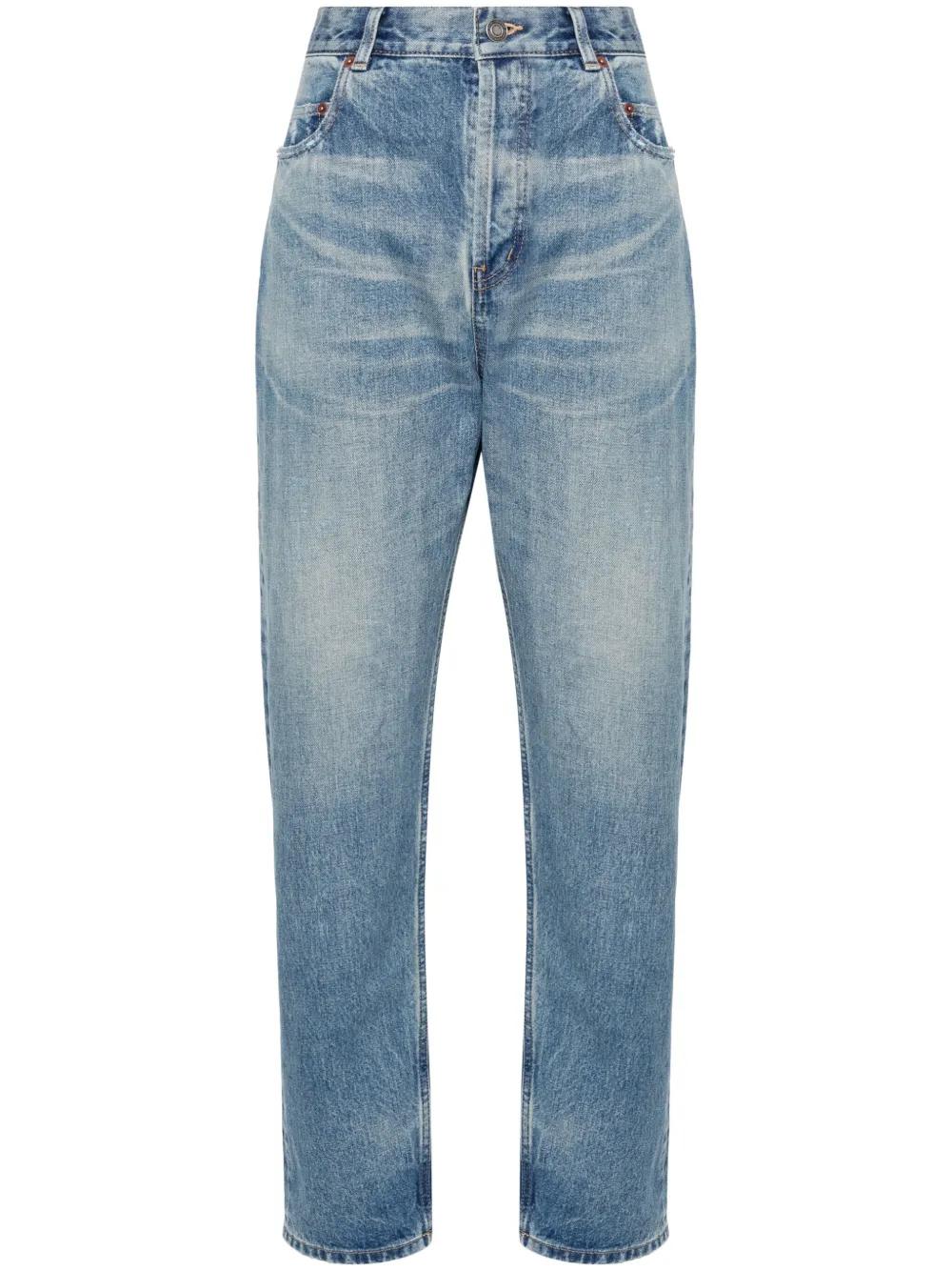 【SAINT LAURENT】ヴァネッサ ハイウエスト ジーンズ Saint Laurent Vanessa ジーンズ ブルー | Lyst