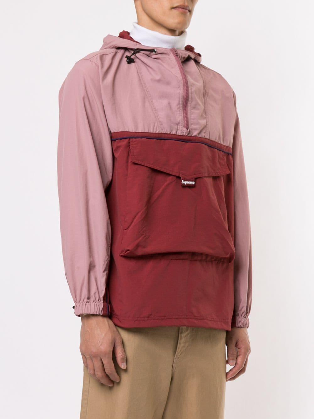 supreme split anorak green