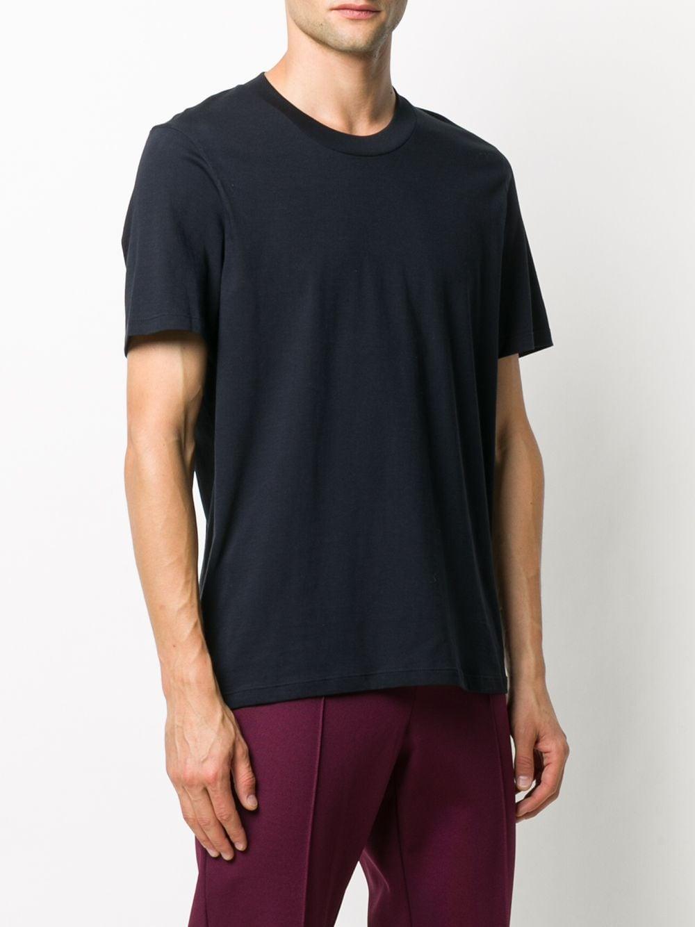 Jil Sander Cotton Round-neck Short-sleeve T-shirt in Blue for Men - Lyst