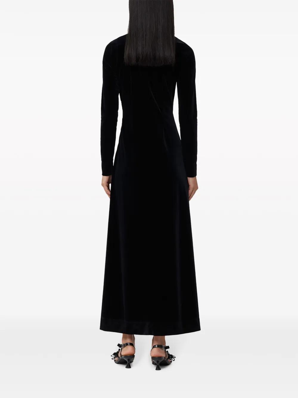 tight knee length dresses 3/4 Sleeves Midi Knee Length Dress 8526 XS / Burgundy(Maroon) main image 0