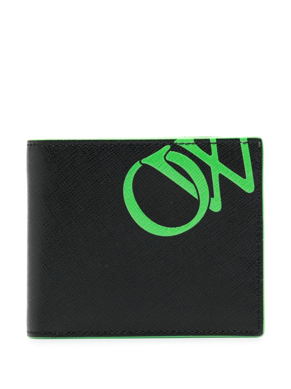 Off-white Bifold Wallet In Green | ModeSens｜二つ折り財布