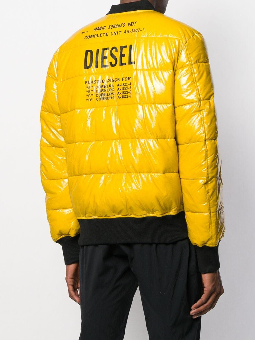 DIESEL W-on Padded Bomber Jacket in 