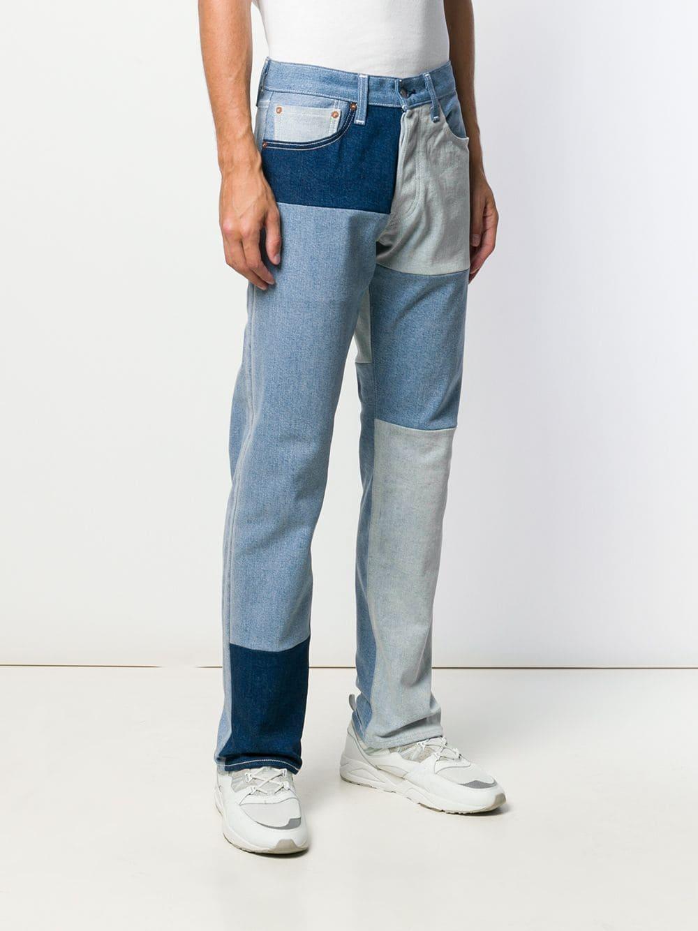 Levi's Patchwork Jeans in Blue for Men | Lyst