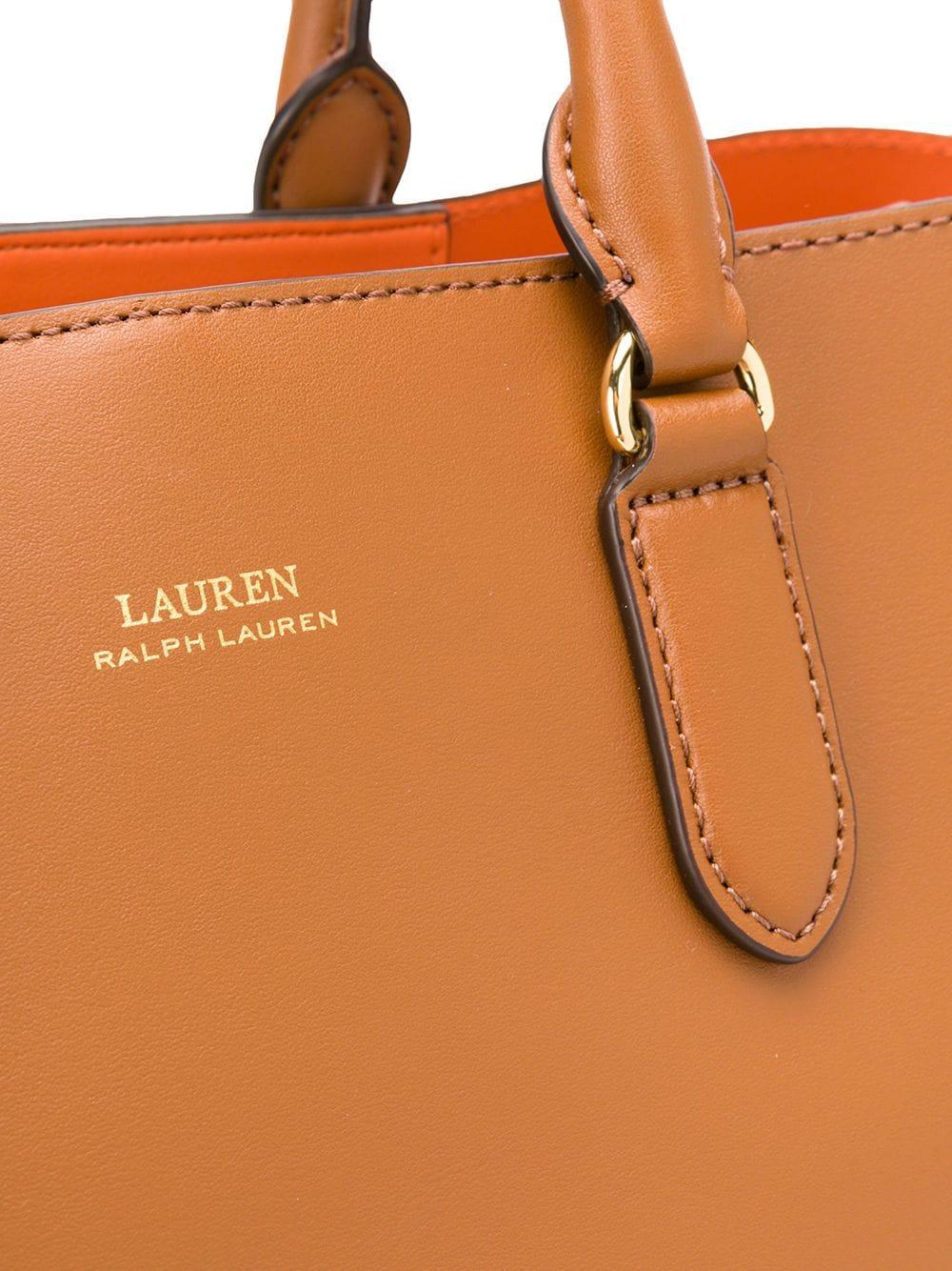 Lauren by Ralph Lauren Dryden Marcy Tote Bag in Brown | Lyst