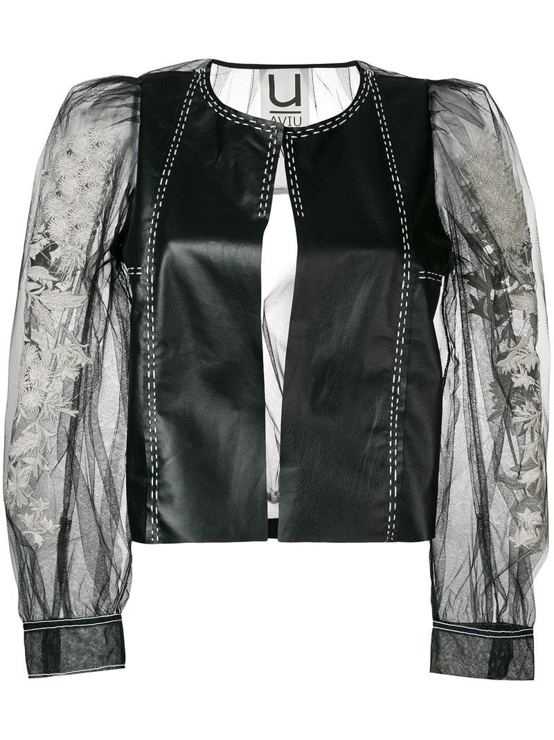 sheer moto jacket