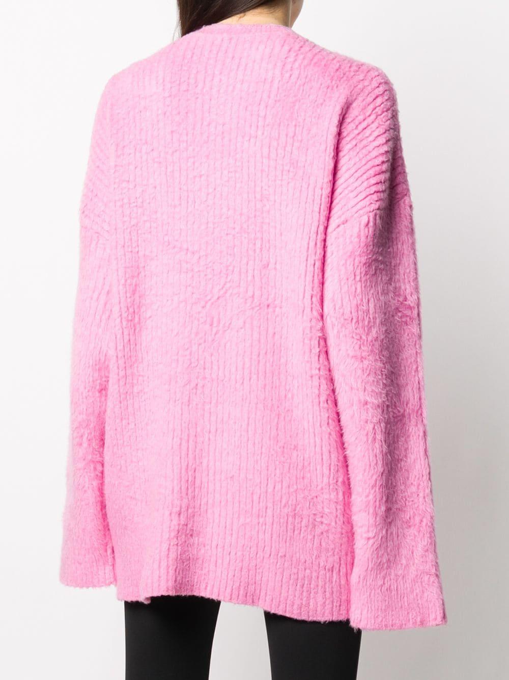 Balenciaga Cotton Fuzzy Logo Sweatshirt 