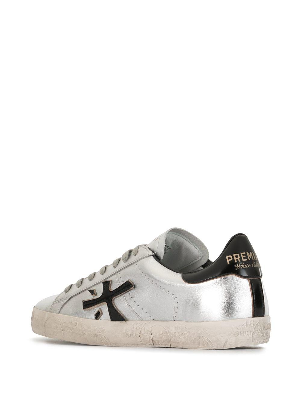 Premiata Leather Metallic Steve 4713 Low-top Sneakers for Men - Lyst
