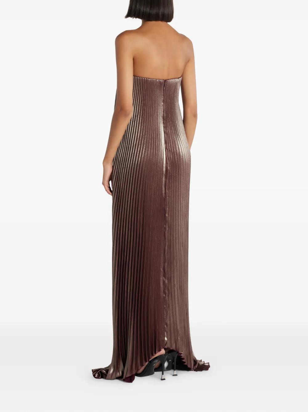 strapless open back dress Maeve Pleated Midi Dress: Floral Midi Dress, Sundress, Plisse Dress, Blue  Midi, Green Midi, Summer Dress
