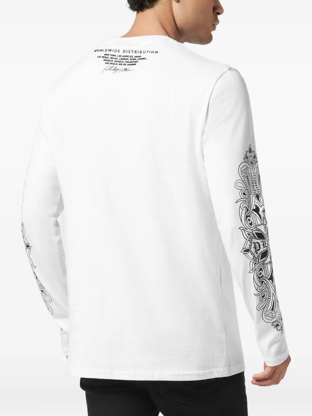 PHILIPP PLEINロングTシャツ Buy Philipp Plein Iconic Plein Long Sleeve | Men | Black