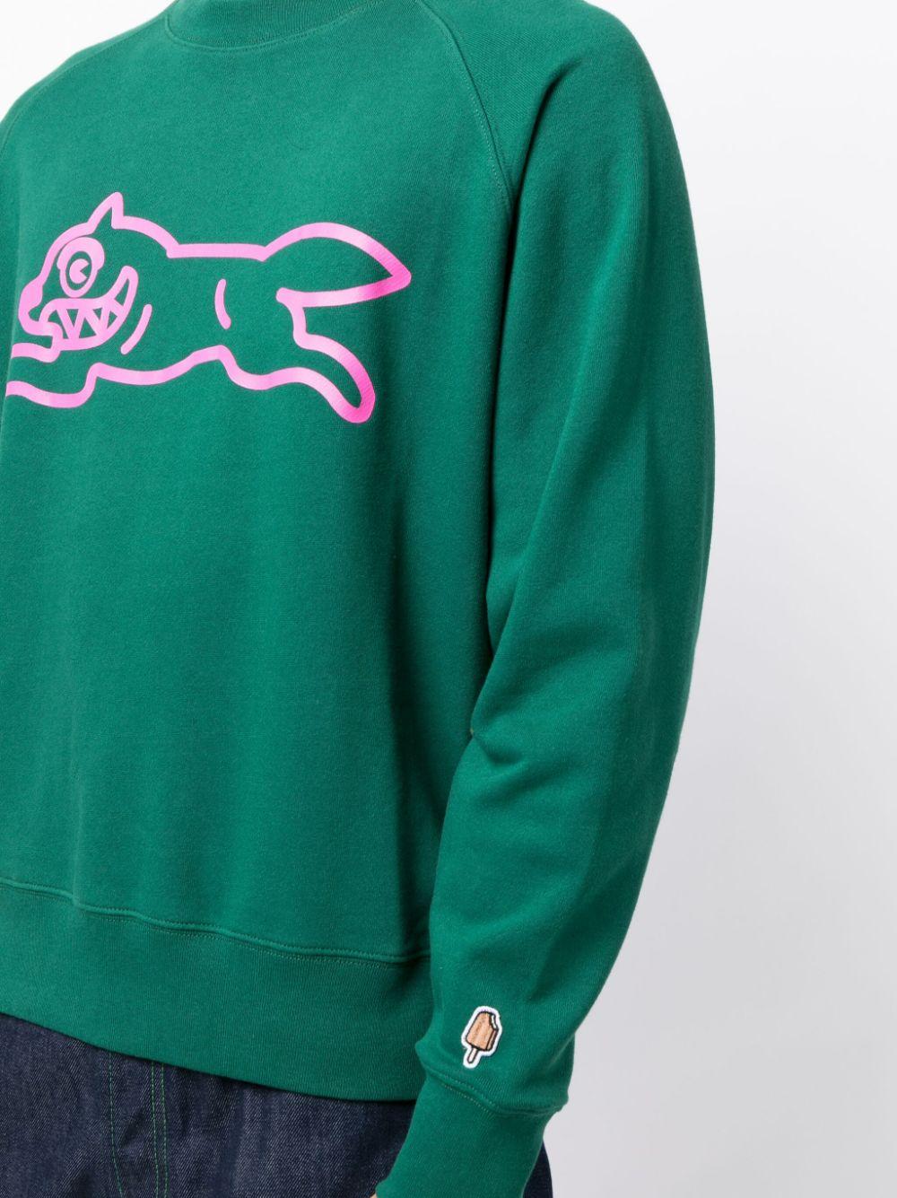 ICECREAM Running Dog Cotton Sweatshirt in Green for Men | Lyst