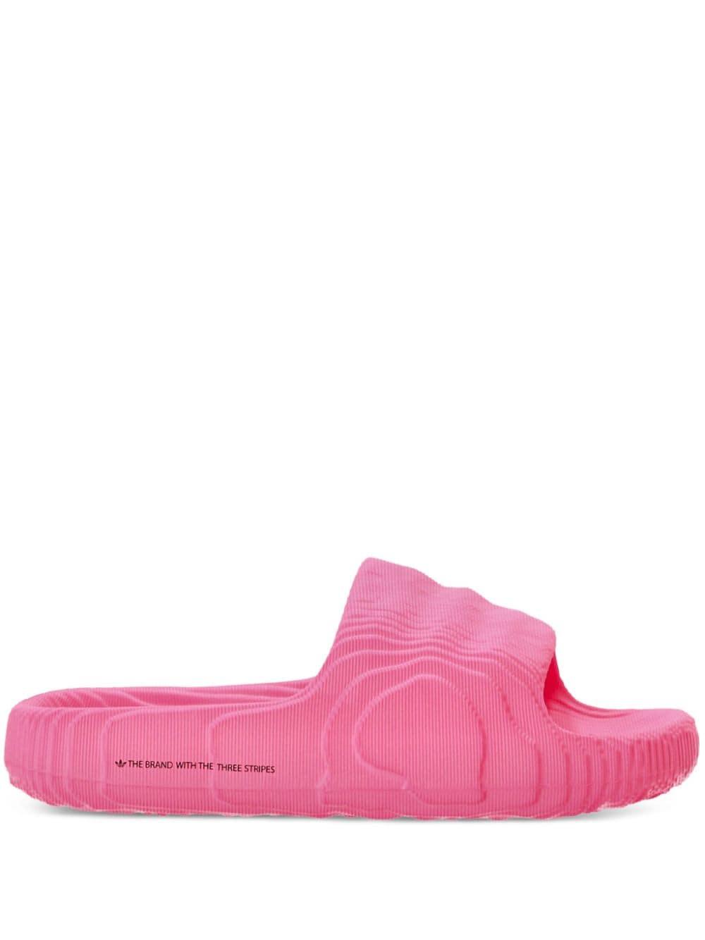 Slides on sale adidas pink