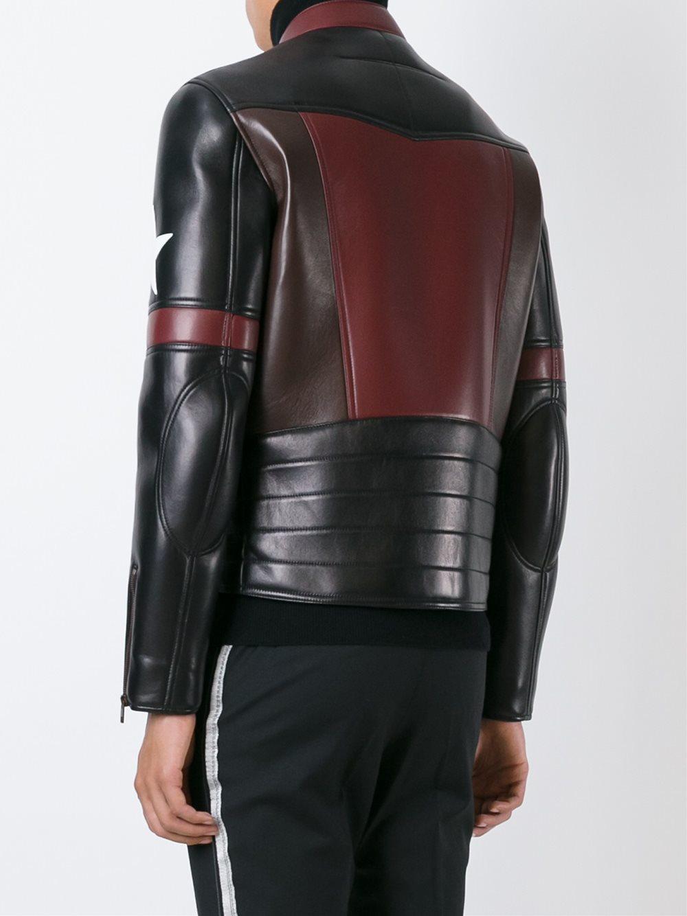 Givenchy star leather jacket deals