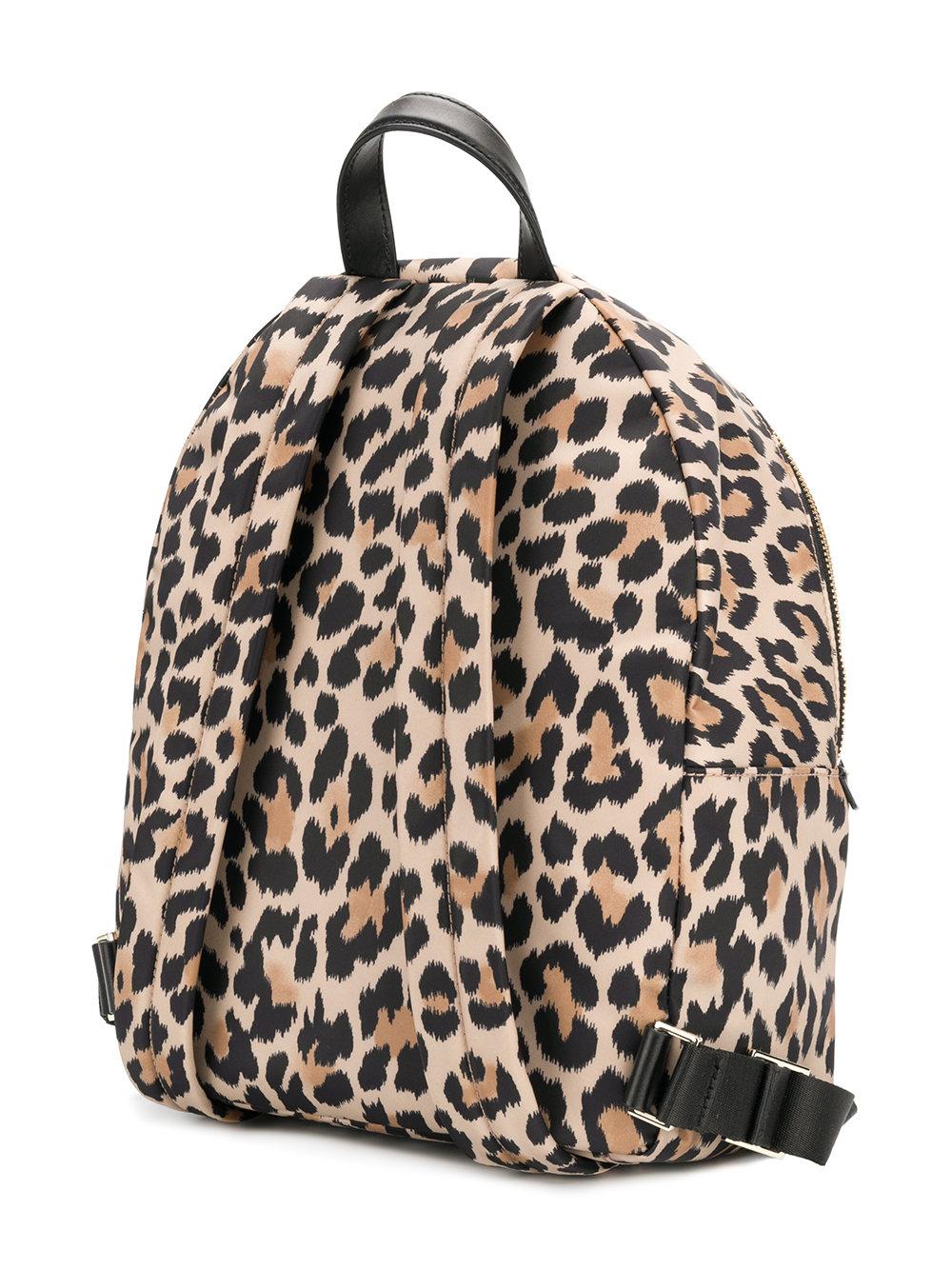 Lyst - Kate Spade Leopard Print Backpack in Brown