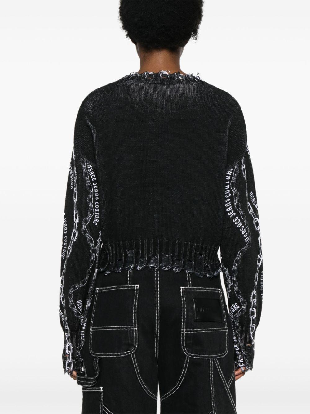 Versace Jeans Couture レディース ブラック Chain Swan パターン プル 