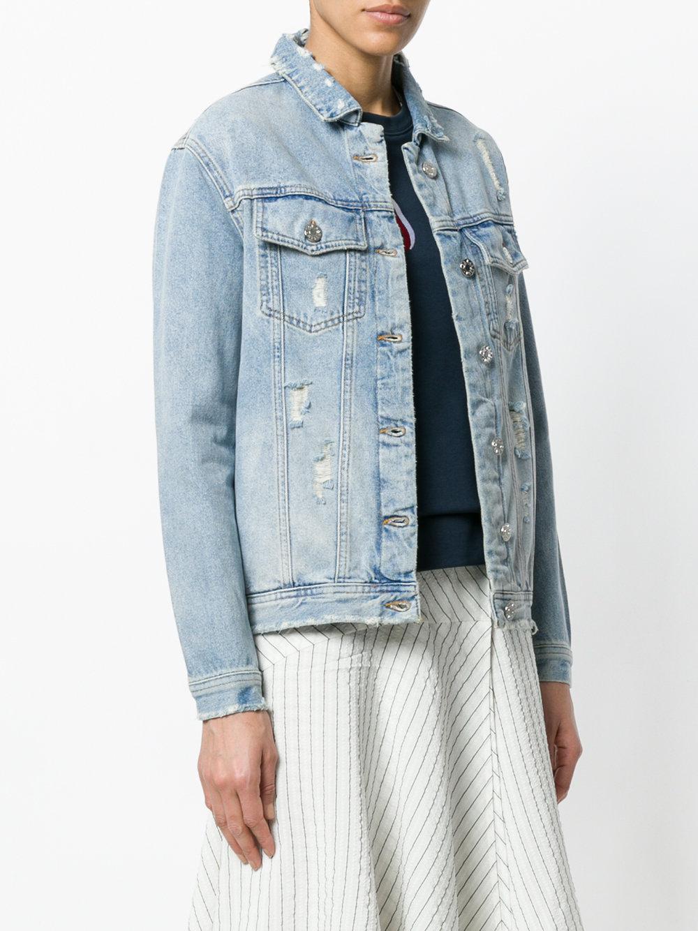 cheetah denim jacket