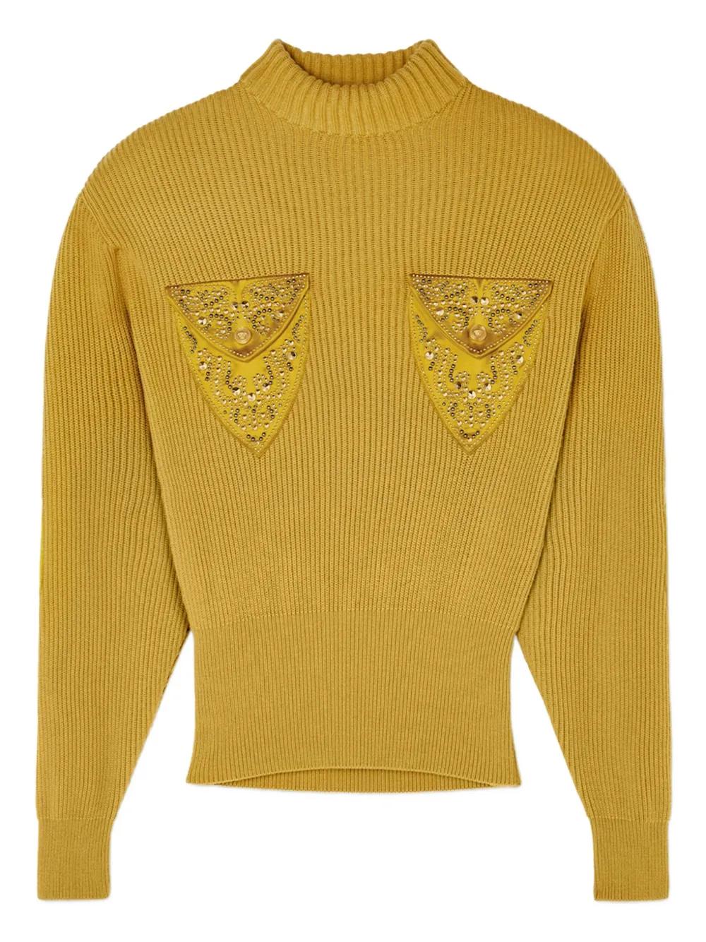 Maglione Versace Jeans Versace Maglieria Maglione Collo Alto