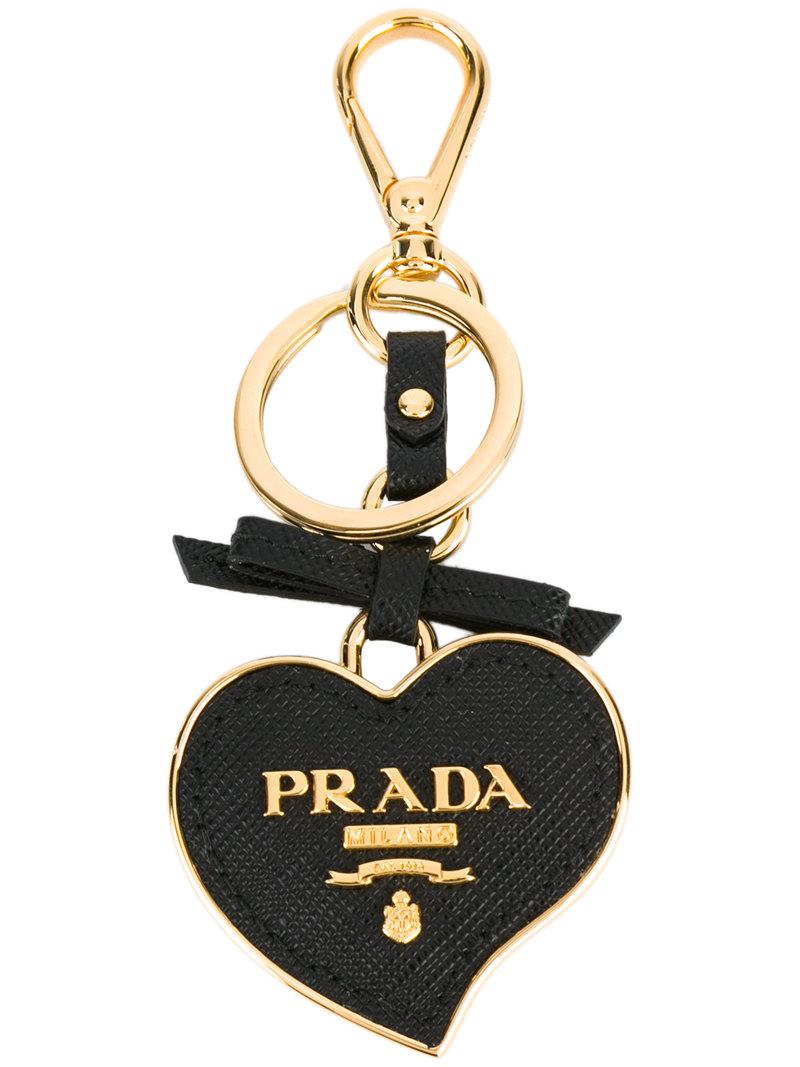 prada keychain heart