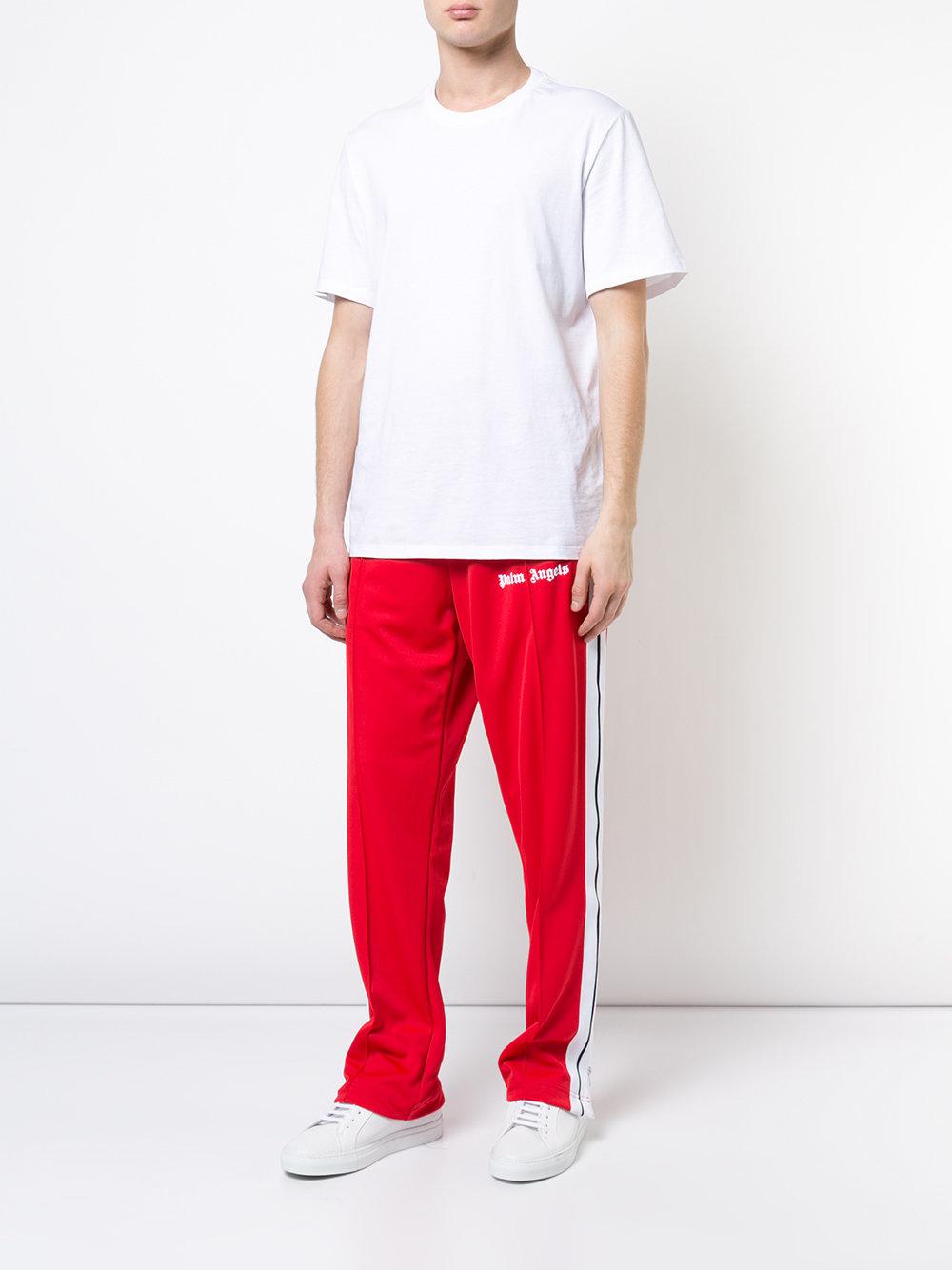 Pantaloni da tutaPalm Angels in Denim da Uomo colore Rosso | Lyst