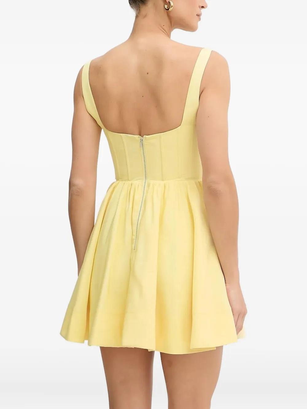 bardot yellow mini dresses black friday 2024 sale Primrose Yellow Satin Off the Shoulder Mini Dress - US 4