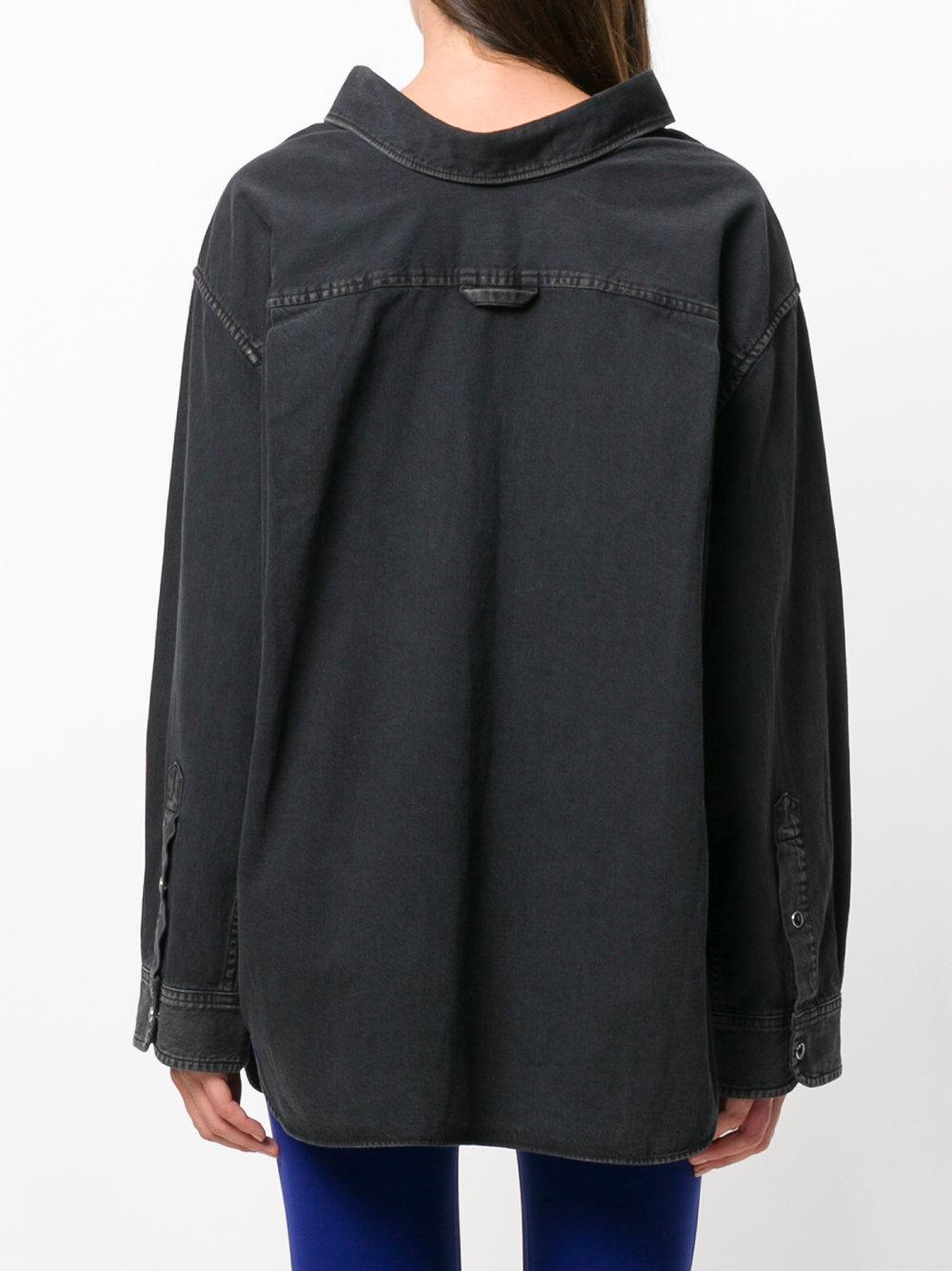 balenciaga jean shirt