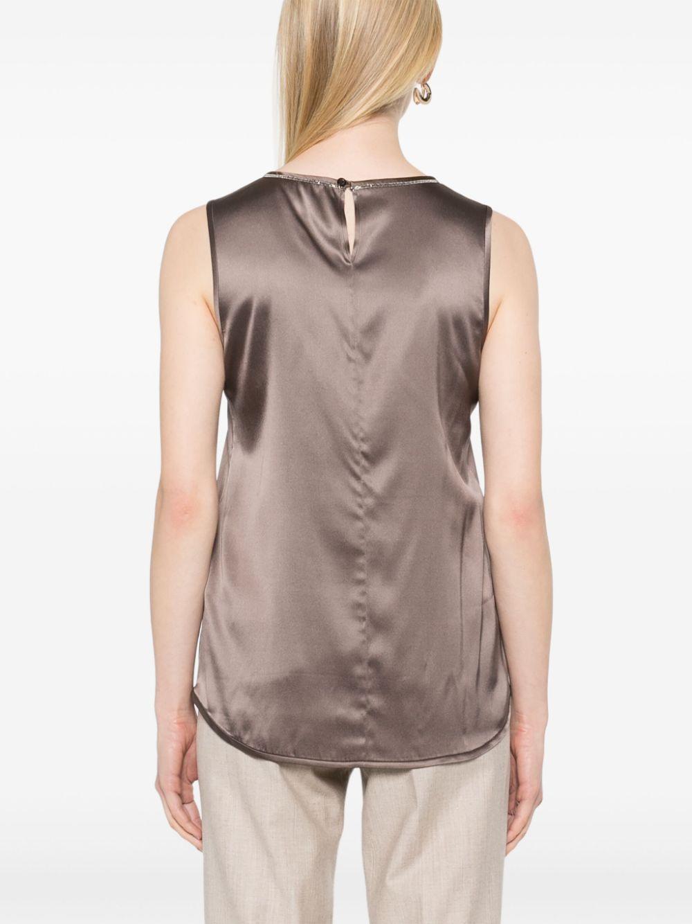 Peserico レディース ブラウン Punto Luce トップ トップス 