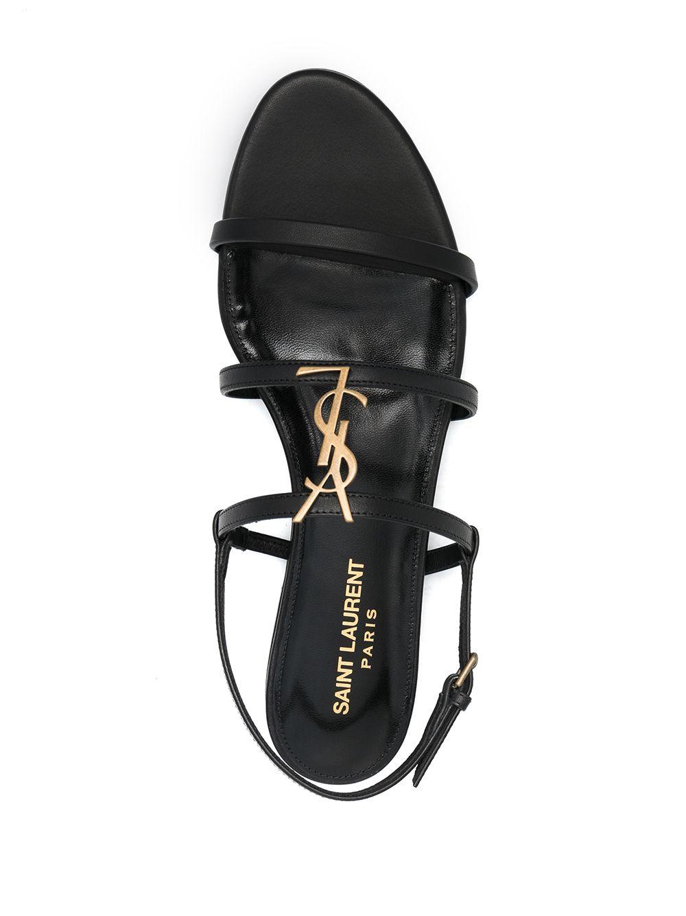 saint laurent cassandra sandals flat