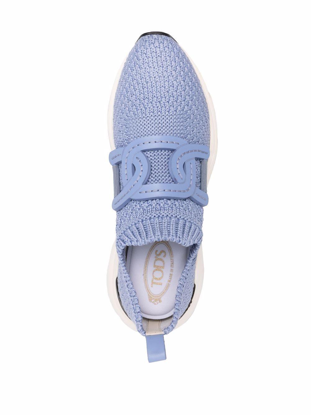 Tod's Slip-on Knit Sneakers in Blue | Lyst