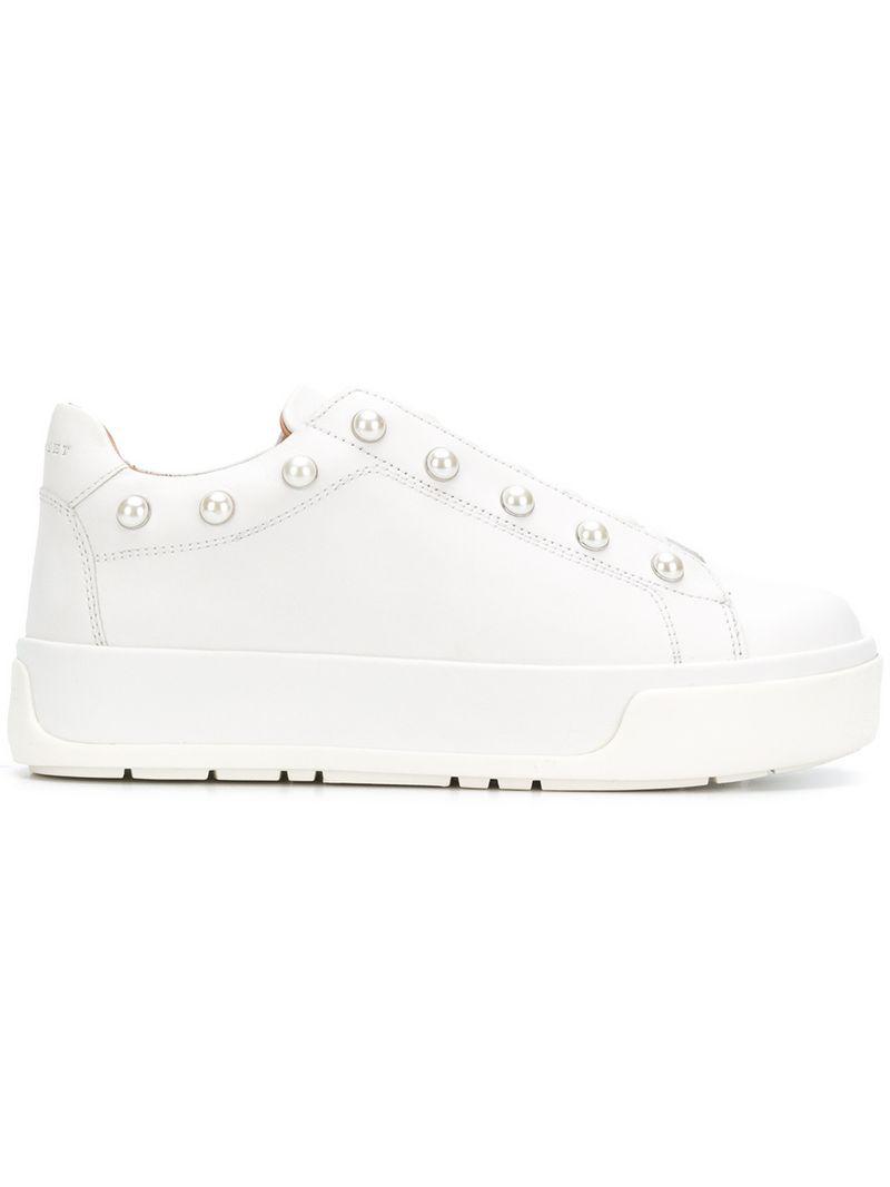 platform studded sneakers