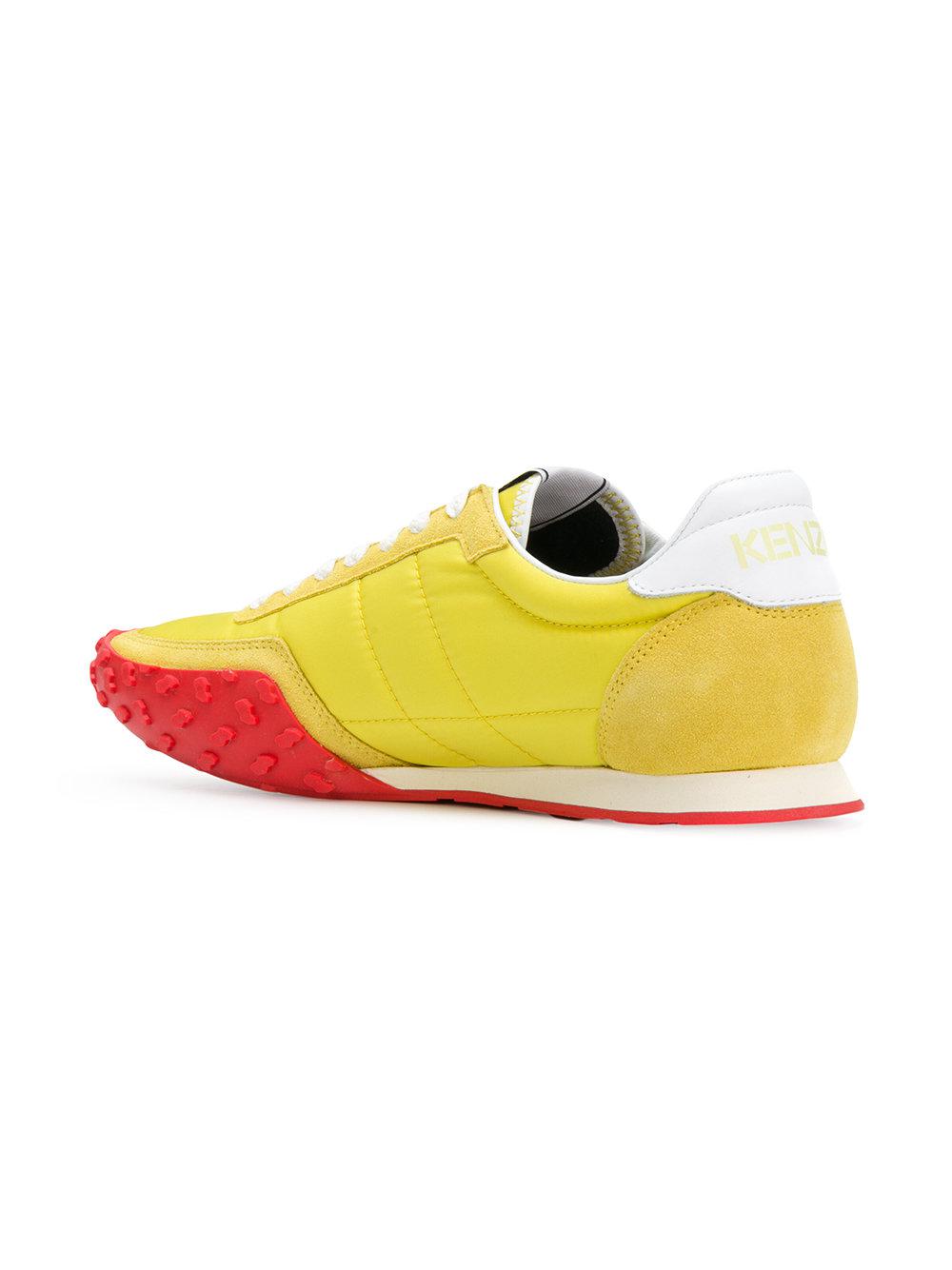 KENZO Move Sneakers in Yellow for Men | Lyst