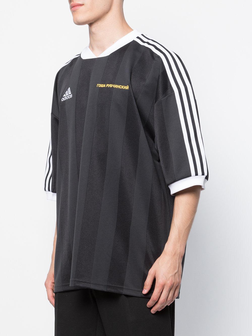 Gosha Rubchinskiy X Adidas Football T-shirt in Black for Men | Lyst UK