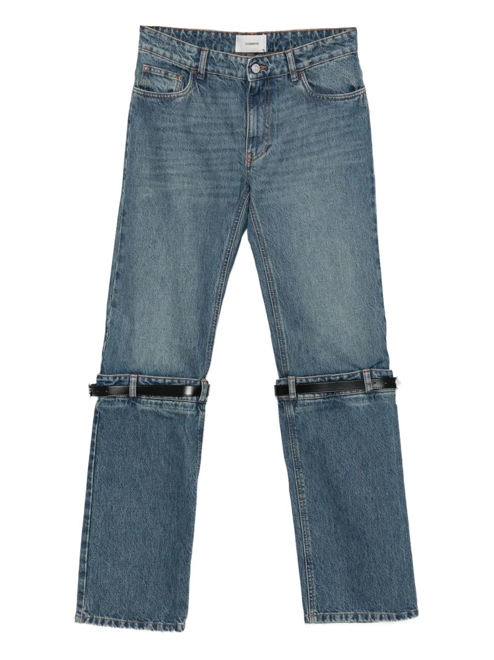 【関税込み】Coperni ブルー ストレートレッグ ジーンズ メンズ Coperni ストレートジーンズ | オンラインセールは最大60