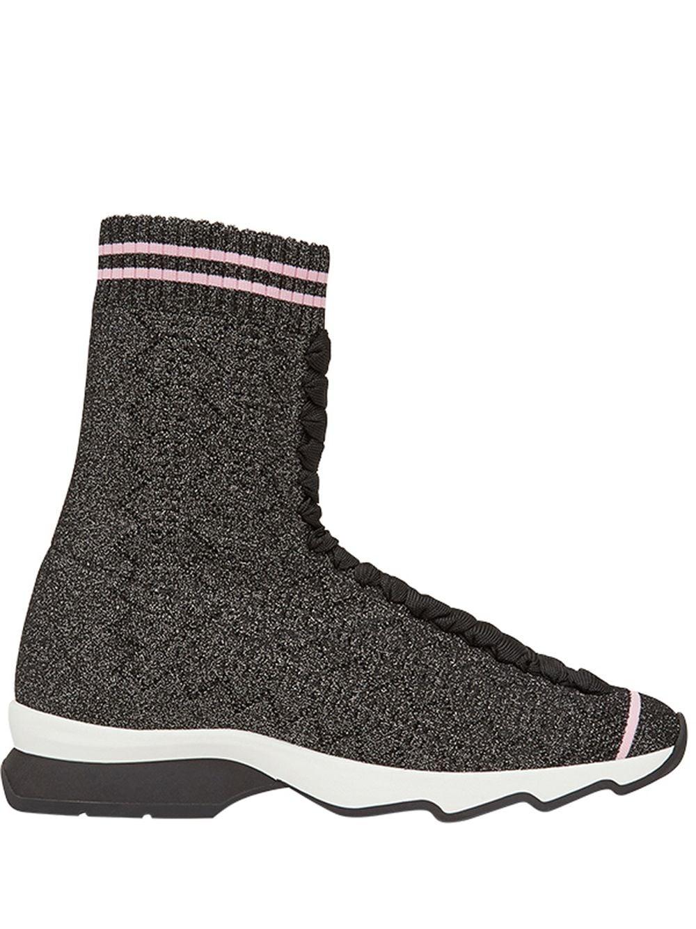 Baskets-chaussettes Rockoko Fendi en coloris Noir | Lyst