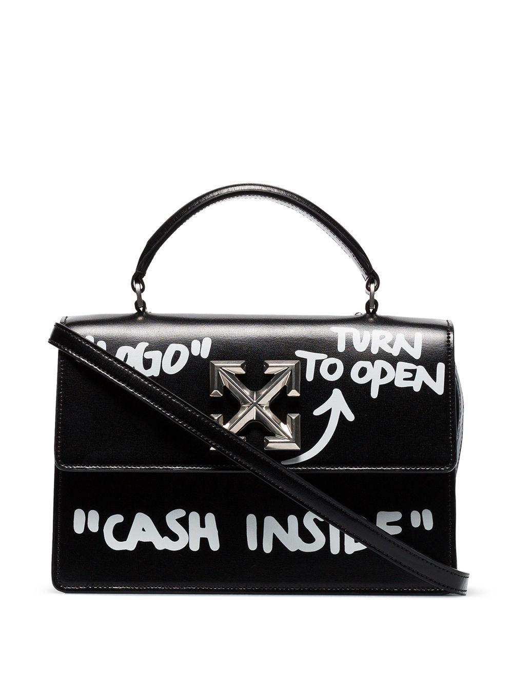 Off-White c/o Virgil Abloh Mini Box Handle Bag w/ Tags - Black Handle Bags,  Handbags - WOWVA53892