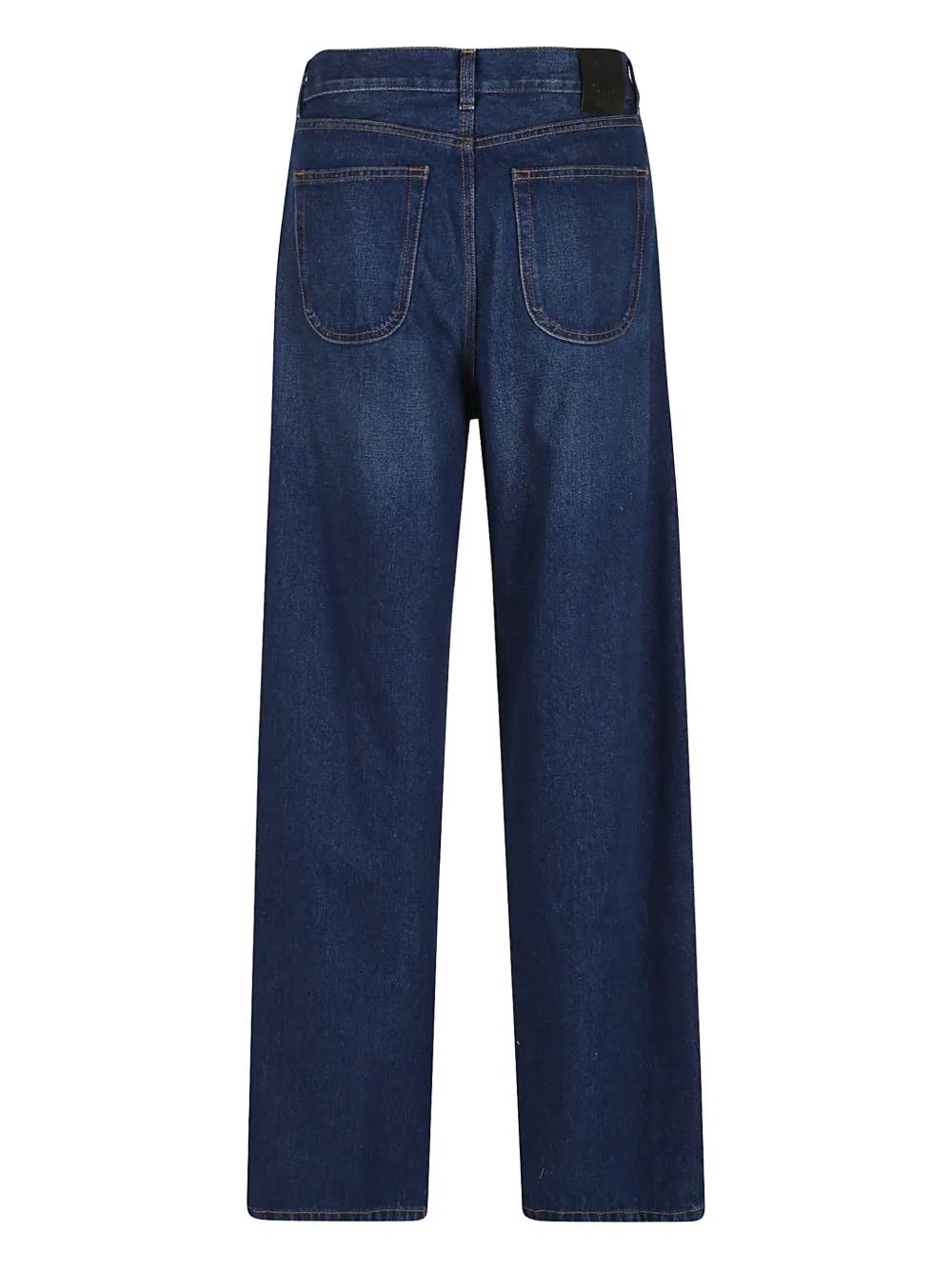 デニム・ジーパン Off-White Straight-Leg Blue Trousers Off-White c/o Virgil Abloh Straight-leg jeans for Men