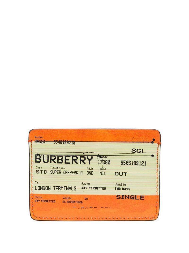 Burberry sales ticket wallet